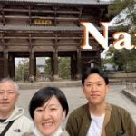 【한일커플/日韓カップル】나라현에서 사슴친구만들기(나라여행)/彼氏と父と鹿と過ごすin奈良