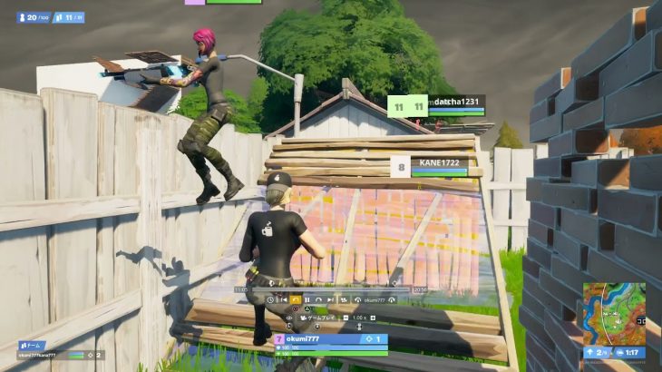 Fortnite*　ｶｯﾌﾟﾙﾃﾞｨｵﾋﾞｸﾛｲ！s6！めっちゃハンディある中の！！！！何かは言えんけど、ただﾗｽﾄ敵ﾂｯｺﾐ放題ww何しーてるの？w