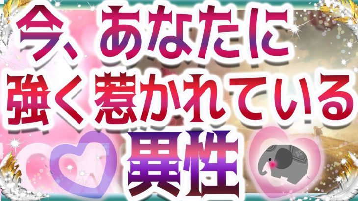 💜タロット恋愛💜💗💕💙今、あなたに強く惹かれている異性💟😍オラクル🥰