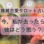 🌹複雑恋愛タロット占い🌹今私が去ったらかれはどう思う？不倫・遠距離・年の差など何らかの複雑な事情のある方や今、別れたいと思っている方に🥺