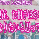 【恋愛タロット3択占い】いま現在、お相手はあなたとどうなりたいと思っている？。復縁、不倫、片思いの恋愛運を3択タロットリーディングで占い鑑定しました♩バランガン西原さゆり