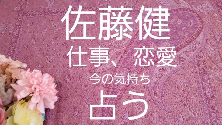 【占い】佐藤健、仕事、恋愛に対する今の気持ちをタロットでみた