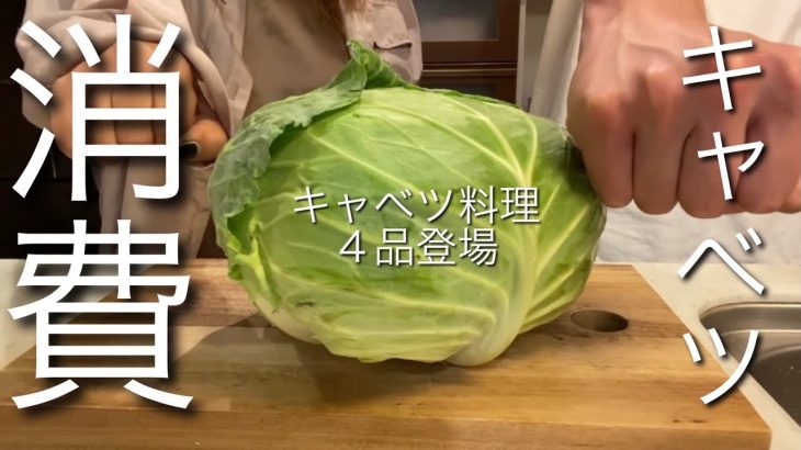 【冷蔵庫消費動画，キャベツ編】お好み焼き/キャベツの牛肉蒸し/キャベツの味噌チーズ焼き/キャベツのサラダ/時短レシピ/カップルチャンネル/食テロ/野菜/低カロリー/料理動画