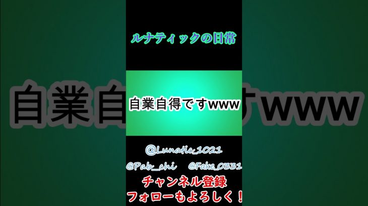 カップルの馴れ合い #short 【スプラトゥーン2】【ルナティックの日常】