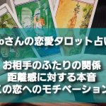 🌹sioさんの恋愛タロット占い🌹お相手の今のふたりの関係・距離感に対する本音とこの恋へのモチベーションについて