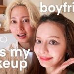 【国際カップル】彼氏に本気でメイクしてもらった！| Japanese Boyfriend does my makeup! (International Couple)