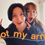 NOT MY ARMS CHALLENGE (International Couple) | 国際カップル 二人羽織チャレンジ