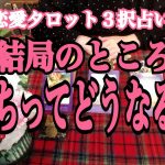 【恋愛タロット３択占い】結局のところ、私たちってどうなりますか？