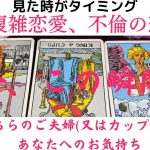 【複雑恋愛、不倫の恋】『今この瞬間』あちらのご夫婦又はカップルとあなたへのお気持ち✨複雑な心境を抱えたお相手がいらっしゃいました