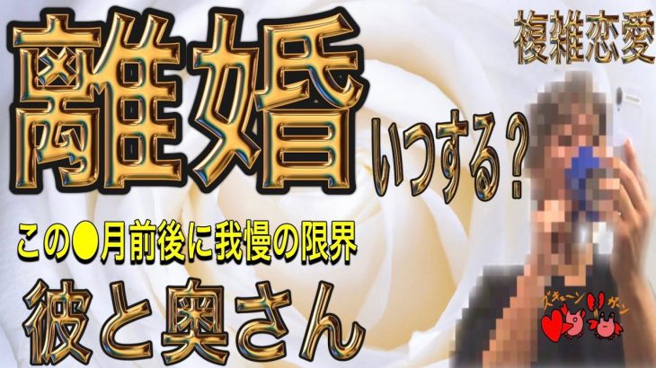 【神回キター】複雑な恋愛　彼と奥さん離婚いつする？家庭の様子