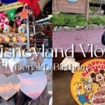 【Disneyland Vlog】女3人で平日ディズニーランドデート👸/社会人カップルの1人時間/ドナルドの誕生日🎉/ディズニーフード爆食🍖