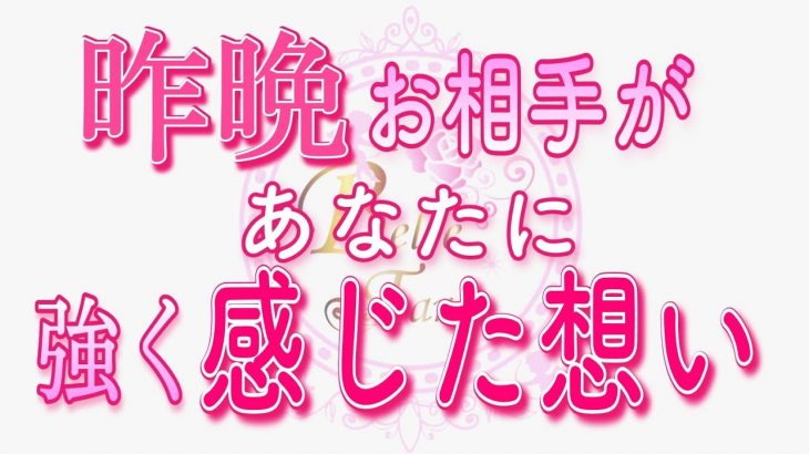 【恋愛❤️昨晩のお相手🌟】あなたを強く感じていました😢[個人鑑定級タロット🧚]