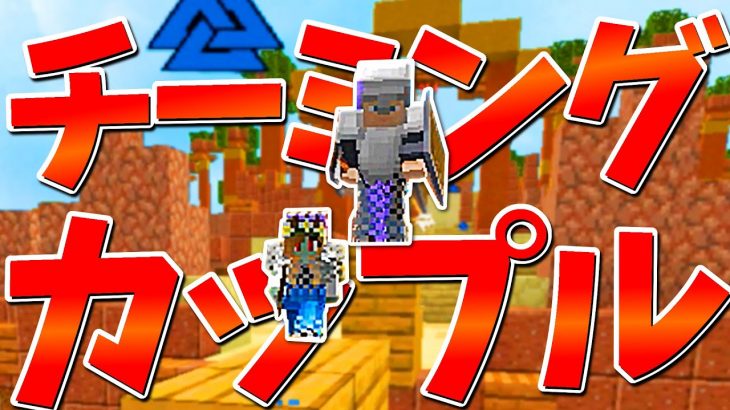 【Minecraft】激レア！？チーミングカップル現るｗｗｗスカイウォーズ実況プレイ！