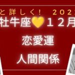 【💟恋愛運💟】♉牡牛座✨2022年12月✨特設❣️より詳しく💘恋愛運上昇👩‍❤️‍👨忖度なし🙋