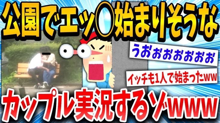 【2ch面白いスレ】公園で始まりそうなカップルいるから実況したるwwww【ゆっくり解説】