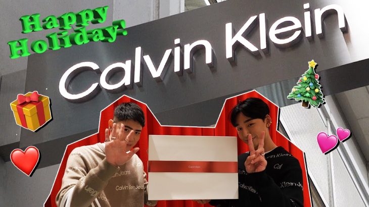 日韓カップル👬 | Calvin Kleinのホリデーコレクションをあなたにお届け❤️