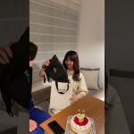 誕生日プレゼントを渡した時の彼女の反応が満点過ぎる笑#vlog #birthday #サプライズ#誕生日プレゼント # カップルチャンネル