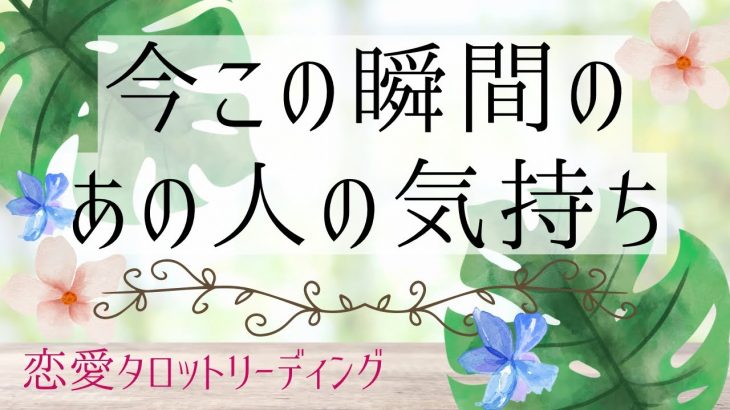 【恋愛💖】今この瞬間のあの人の気持ち🥰🌈🌹