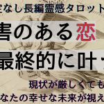 【霊感タロット🔯長め鑑定】障害のある恋🥲最終的に叶う❓結ばれる❓ツインレイ/ソウルメイト/運命の相手/複雑恋愛/曖昧な関係/復縁/片思い/音信不通/ブロック解除/恋愛/結婚/占い/リーディング