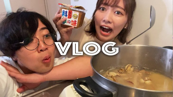 妄想では付き合ってる彼女に味噌汁作ってもらうデート【VLOG】