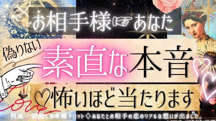 💓本当はどう想ってる？💓お相手の素直な想い❤️【有料鑑定級❤︎忖度一切無し❤︎辛口】