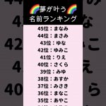 夢が叶う名前ランキング  #shorts #占い #名前占い #恋愛占い