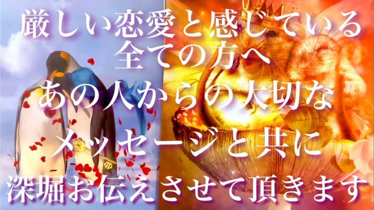 💞見逃し不可避🐇厳しい恋愛だと感じている全ての方々へあの人の思い、現状、未来、あなたに必要メッセージお伝えします🦋